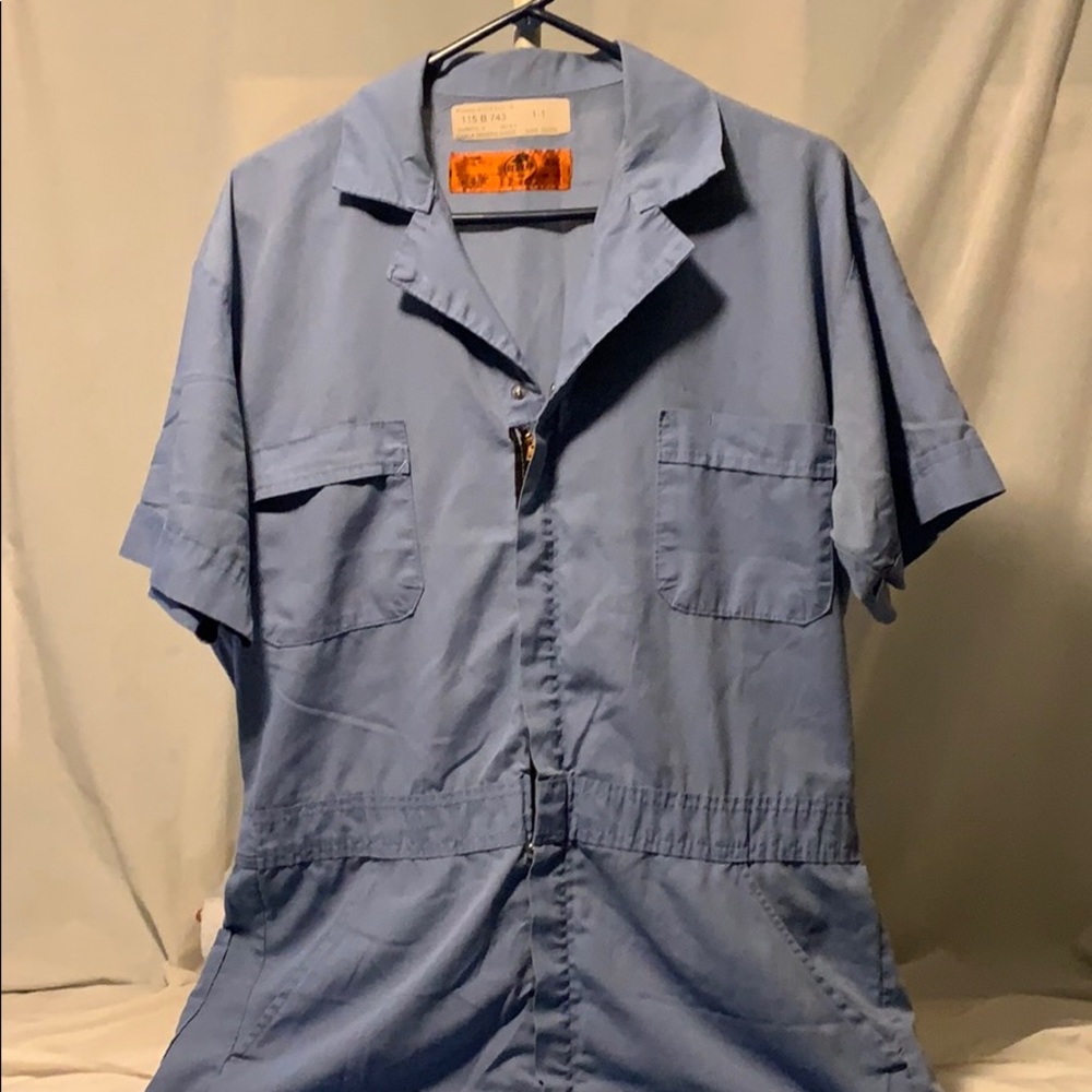 Red Kap 1923 Miners Diners SS Coveralls Size Lrg